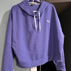 Puma Blue Hoodie with White Accents